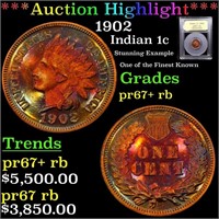 Proof ***Auction Highlight*** 1902 Indian Cent 1c