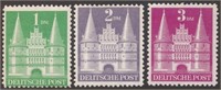 GERMANY #658b, #659a & #660a MINT FINE-VF H