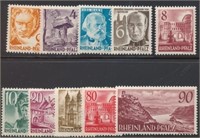 GERMANY #6N30-6N38 MINT FINE-VF H