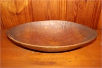 Wooden dough bowl