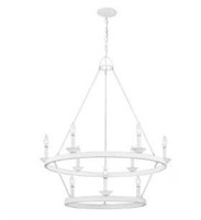 $280  Avalina 9-Light White Country Chandelier