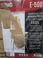 Large Wooden French style sketchbook and easel