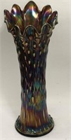 Carnival Glass Swung Vase