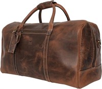 ULN-Leather Travel Duffle Bag