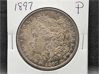 1897 Morgan Silver Dollar Coin