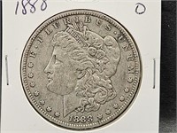 1888 O Morgan Silver Dollar Coin