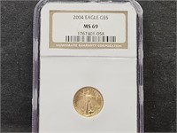 2004 Eagle Gold Coin $5   MS69