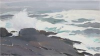 Paul Singer Oil on Canvas Seascape