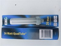 2-26 watts Eiko quad fluorescent light bulb (new)