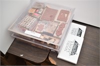 Large Collection of Rubber Stamps Plus 2 Double