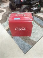 Vintage Coca-cola Cooler With Tray