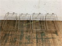 4 METAL WIRE BASKETS