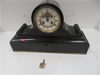 Mantel clock, springs are good, 1 small crack