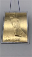 Chipper Jones 22kt Gold Baseball Card Danbury