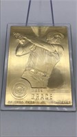 Mark Grace 22kt Gold Baseball Card Danbury Mint