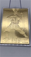 Lefty Grove 22kt Gold Baseball Card Danbury Mint