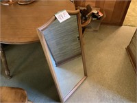 Heavy mirror - wood bezel