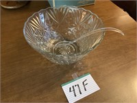 Anchor Hocking Glass Punch Bowl