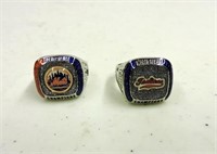 Pair Of World Series Replica Rings