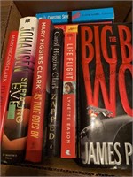 Box of both hardback and paperback books