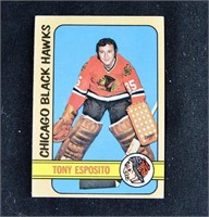 1972-73 TONY ESPOSITO 2nd Year Hockey Card