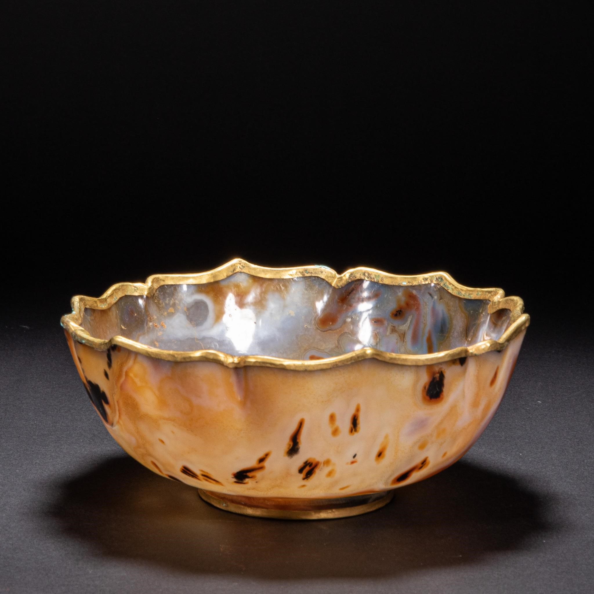 Previously, agate bowls