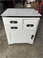 Enameled Top Cabinet