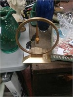 Brass colored desk clock
