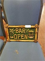 Bar open sign