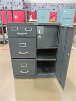 3 drawer 1 door metal file cabinet