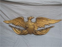 Vintage Metal Eagle Patriotic Sign