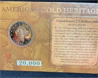 1848 US 2 1/2 dollars