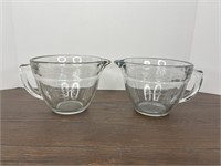 2 Pampered Chef Measuring Glasses