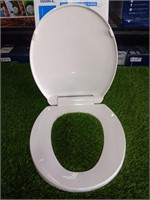 Project Source Plastic White Round Toilet Seat