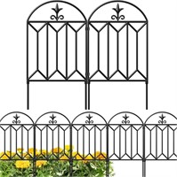 B3111  AMAGABELI Metal Fence Panel, 24in x 10ft