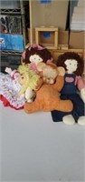 Raggedy Ann and Andy dolls Plus antique Shable