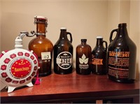 Beer jugs, bottles and 7Stern bottle