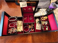 Jewelry box , bracelets and earrings