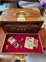 Musical jewelry box, pins
