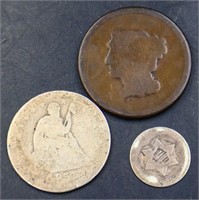 Lot of 3 type coins