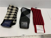 New 3 Pr Men’s Luxury Dress Socks Polo etc