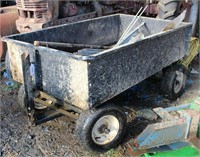 Black Utility Cart & Contents