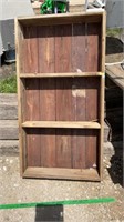 Wooden shelf aprox 50” x 6” x 26” only.