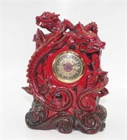 Royal Doulton flambe Zimbo dragon clock BA37