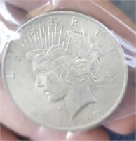 1922 silver peace dollar