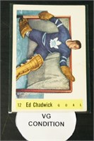 1958 Parkhurst #12 Ed Chadwick Hockey Card