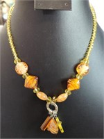 Safari Murano glass bead necklace