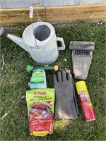 Water Can, lawn care items, bird feeder