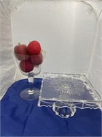 8 Pcs Glassware - Cakeplate 10"x10"