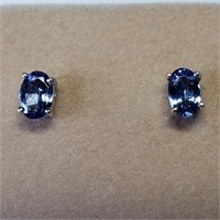 S/Sil Tanzanite Earrings